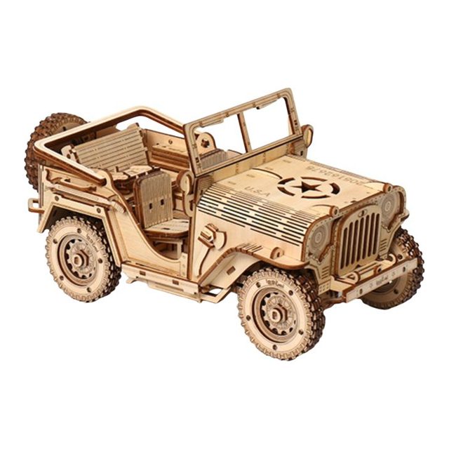 Wooden puzzle vehicles